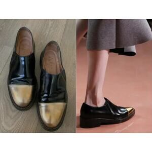 Marni Plaque Derby Shoes Loafer Made in Italy‎ Fall 2014 Ready to Wear